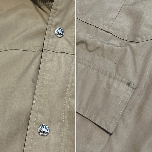 Vintage Pacific Trail Khaki Field Jacket Plaid Lined Hood Men’s Size XL Utility - Picture 15 of 16